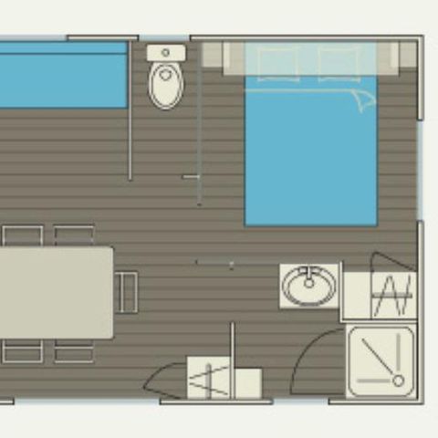 MOBILHOME 4 personnes - MH2 GRAND LARGE 30 m²