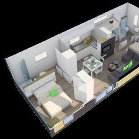 MOBILHOME 6 personas - MH3 VIP TAOS 40 m