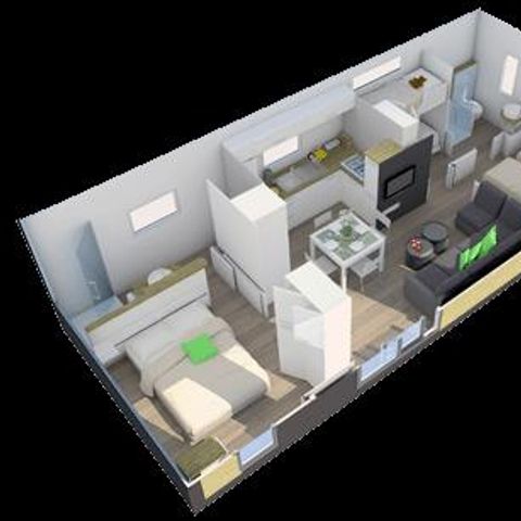 MOBILE HOME 6 people - MH3 VIP TAOS 40 sqm