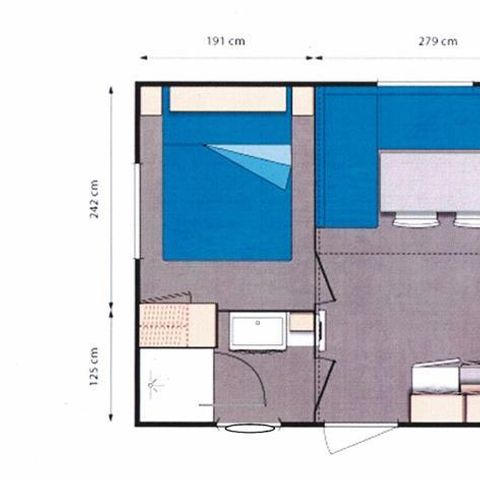 MOBILHOME 2 personnes - 3 chambre