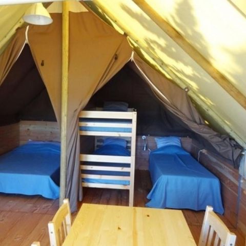 TENTE TOILE ET BOIS 4 personnes - Tente Lodge - Sans sanitaires - arrivée le mercredi en haute saison