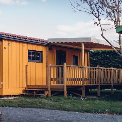 MOBILHOME 4 personas - 2 HABITACIONES DE MADERA