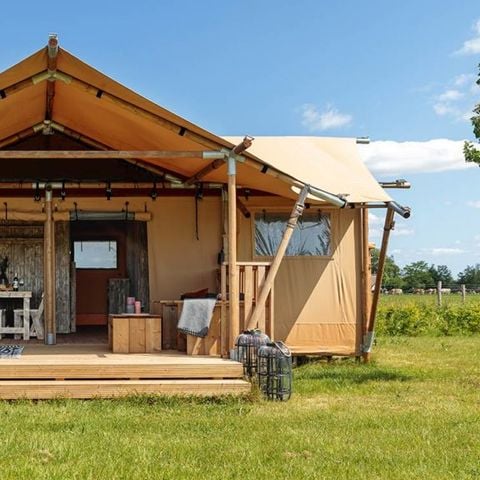 TENDA IN TELA E LEGNO 7 persone - TENTE LODGE 49 m2 3 camere da letto 6/7 persone