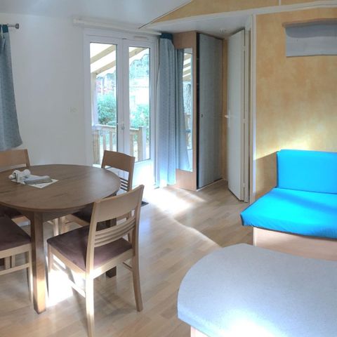 MOBILHOME 4 personnes - Mobil-home 29m² Standard  2 chambres + terrasse + TV