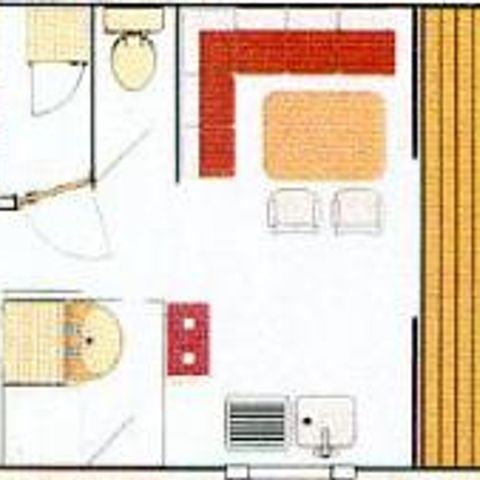 Stacaravan 4 personen - COMFORT