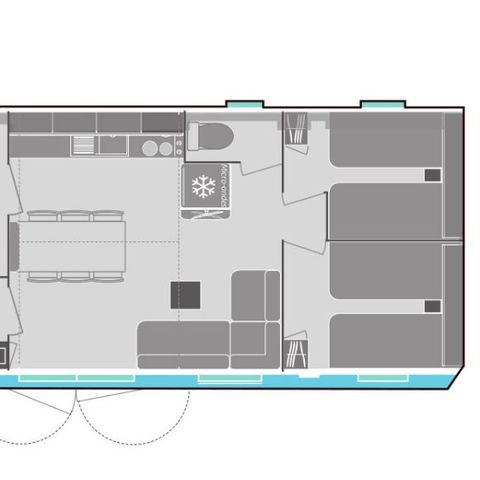 MOBILHOME 6 personas - Mobil home Loisir+ 6 personas 3 habitaciones 32m² - Mobil home para 6 personas