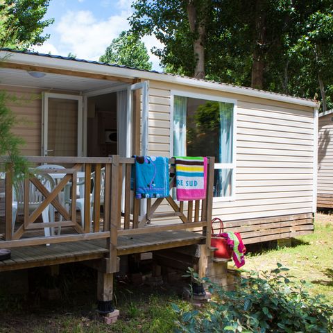 MOBILE HOME 6 people - 3 bedrooms - TV - CLIM