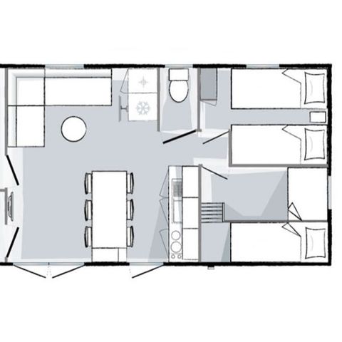 MOBILE HOME 6 people - Premium 6 persons 3 bedrooms 33m².