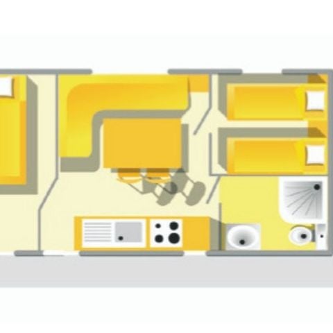 MOBILHOME 4 personnes - Cocoon+ 4 personnes 2 chambres 23m²