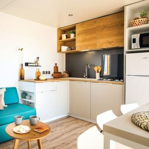 Stacaravan 6 personen - Mahana 6 personen 3 slaapkamers 33m².