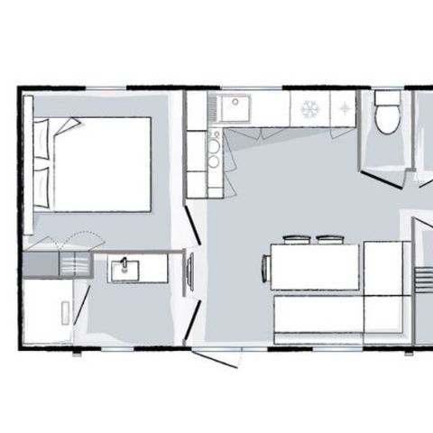 MOBILHOME 6 personas - Mobil-home Premium 6 personas 3 habitaciones 31m² - mobil-home