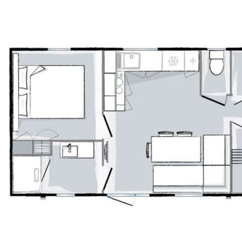 MOBILHOME 6 personnes - Premium 6 personnes 3 chambres 31m²