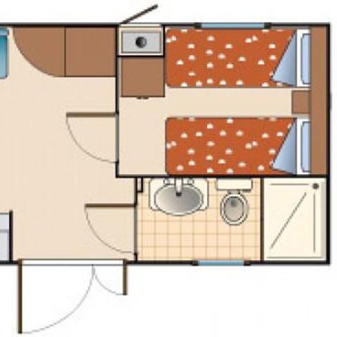 MOBILHOME 4 personas - 2 habitaciones
