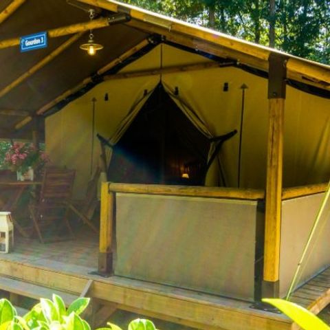 CANVAS AND WOOD TENT 5 people - Gourdon Lodge (without sanitary facilities)