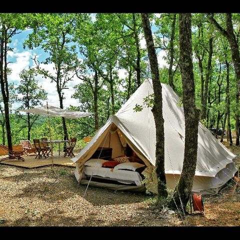 TENT 4 personen - Glamping - 2 tenten op plaats - geen sanitair