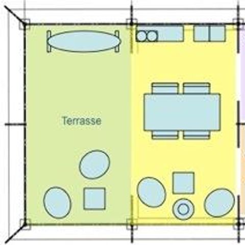 Bungalowzelt 5 Personen - FREEFLOWER ECO ohne Sanitäranlagen