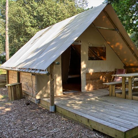 BungalowTent 4 personen - Amazonehut (zonder sanitair)