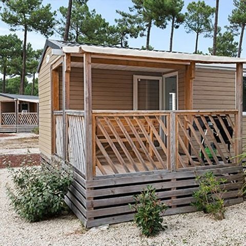 Stacaravan 4 personen - Comfort XL | 2 slaapkamers | 4 pers | Overdekt terras | Airconditioning