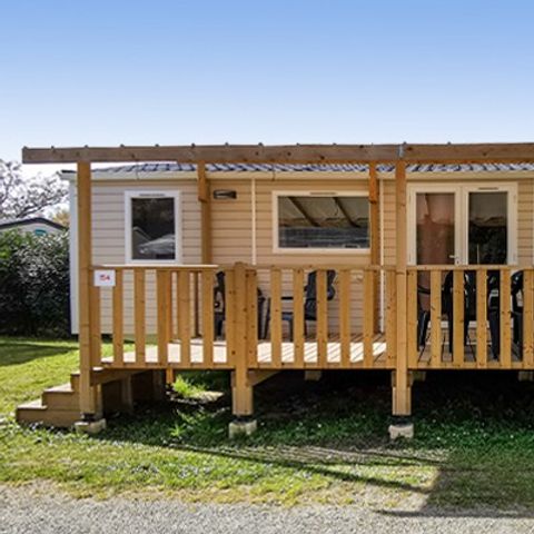 MOBILHOME 6 personnes - Comfort XL | 3 Ch. | 6 Pers. | terrasse surélevée | Clim. | TV