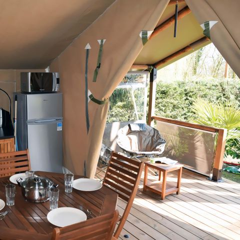 TENDA IN TELA E LEGNO 5 persone - LODGE KENYA (SENZA SERVIZI IGIENICI)