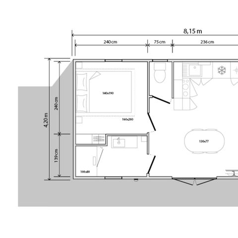 CASA MOBILE 6 persone - Eccellenza - 2 camere