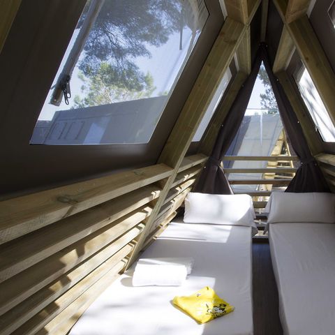 TIENDA DE LONA Y MADERA 4 personas - Glamping Kentia