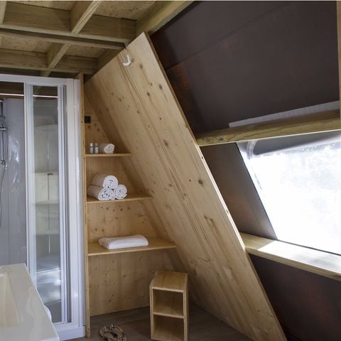 TIENDA DE LONA Y MADERA 4 personas - Glamping Kentia