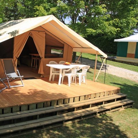 CANVAS AND WOOD TENT 4 people - Lodge Nature - Without sanitary facilities