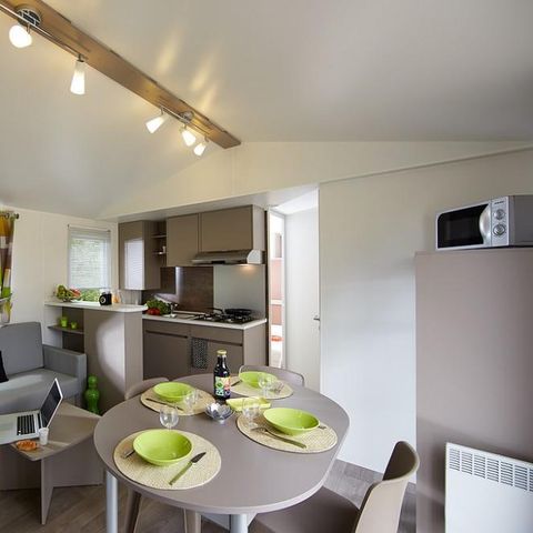 MOBILHEIM 6 Personen - Cottage DORDOGNE TRIBU - 3 Zimmer mit überdachter Terrasse 18m².
