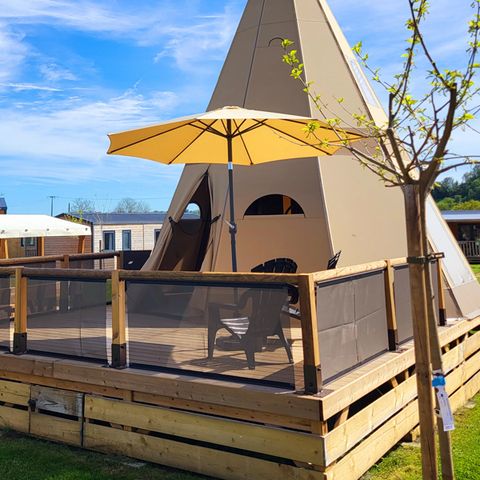 UNIEKE ACCOMMODATIE 4 personen - Tipi Insolite Premium 2 slk. - BADKAMER