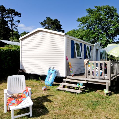 Stacaravan 6 personen - Klassieke stacaravan 3 slaapkamers - TV - 31m² zonder zeezicht