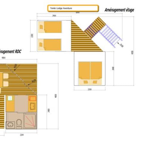 LODGE 4 persone - ALLOGGIO CONFORT AVENTURE 2bed 4/5pers - 25m2