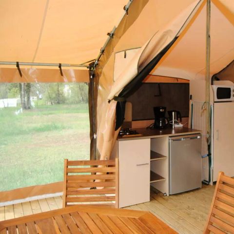 CANVAS AND WOOD TENT 5 people - Lodge Victoria 3 Rooms 5 People Without Sanitary