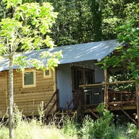 CANVAS AND WOOD TENT 5 people - Cabane Lodge Africa 3 Rooms 5 People