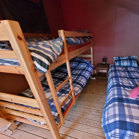 SAFARIZELT 4 Personen - Ungewöhnlich - 2-Zimmer Lodge-Zelt - ohne Sanitäranlagen -