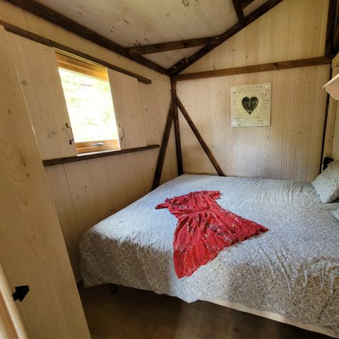 SAFARIZELT 5 Personen - Insolite Premium - Africa Lodge Cabane 2 Schlafzimmer - mit Sanitäranlagen - -