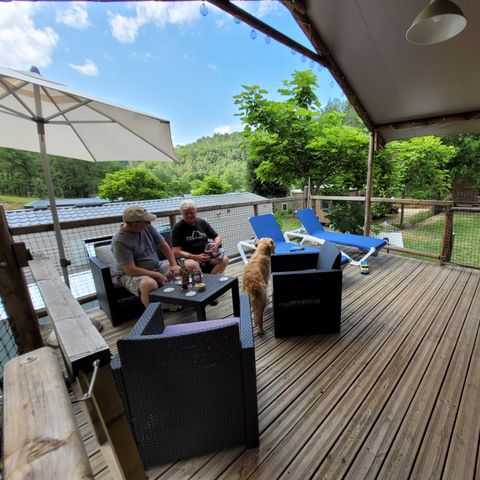 SAFARITENT 5 personen - Insolite Premium - Cabane lodge Africa 2 slaapkamers - met sanitair -