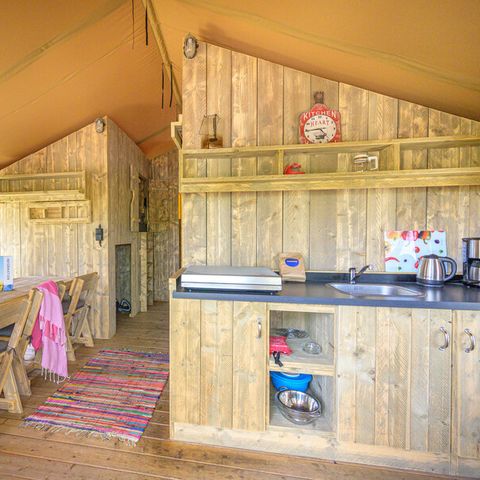 LODGE 6 people - Ciela Nature Lodge tent - 3 bedrooms - Fitted kitchen - Bathroom