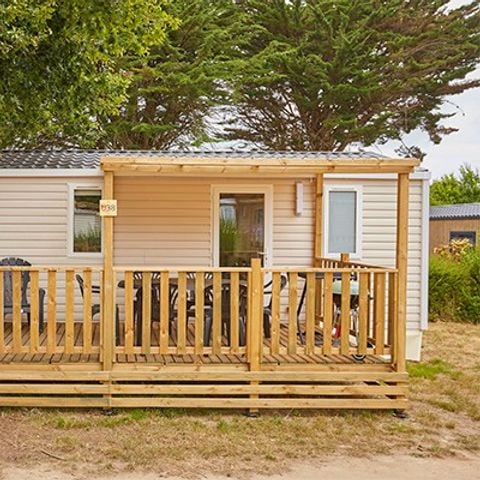 Stacaravan 4 personen - Mobile-home | Comfort XL | 2 slaapkamers | 4 pers. | Verhoogd terras | Air-con.