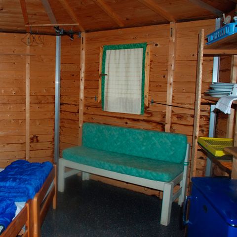 Chalet 2 Personen - Mini, ohne Wasser und sanitäre Einrichtungen