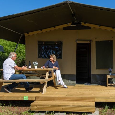 TENDA IN TELA E LEGNO 6 persone - Tenda da campeggio Bulot