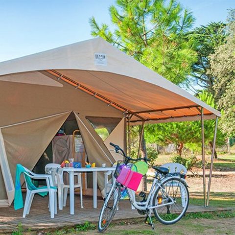 TENDA IN TELA E LEGNO 5 persone - Explorer | 2 Camere da letto | 4/5 Persone | Senza bagno