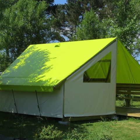 CANVAS AND WOOD TENT 4 people - Ecolodge SAHARI 17m² 2 rooms - without sanitary facilities