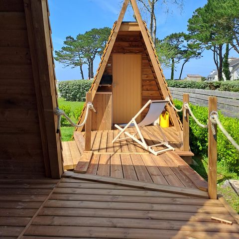 UNUSUAL ACCOMMODATION 4 people - Tipi hut 12m², 2 bedrooms 2023 without private bathroom