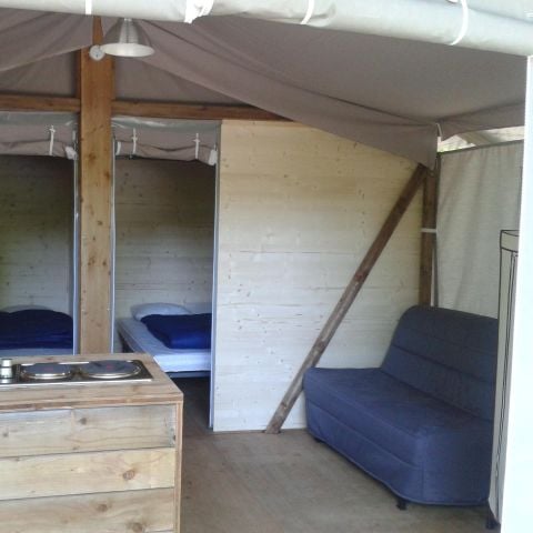 CANVAS AND WOOD TENT 4 people - Lodge Cabin on Stilts Standard