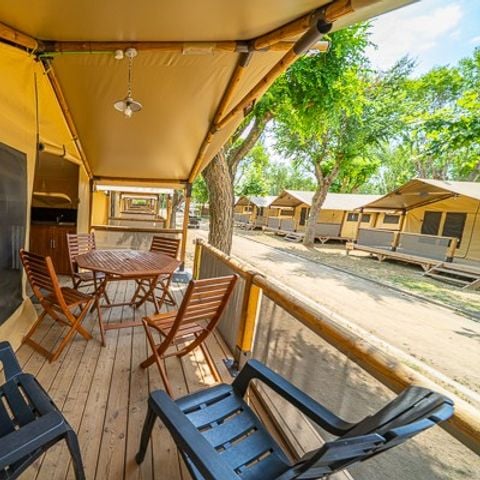 TENDA IN TELA E LEGNO 5 persone - Tenda Super Lodge | 2 Camere da letto | 4/5 Persone | Senza bagno