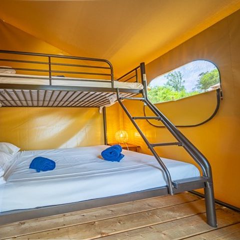 TENDA IN TELA E LEGNO 5 persone - Tenda Super Lodge | 2 Camere da letto | 4/5 Persone | Senza bagno