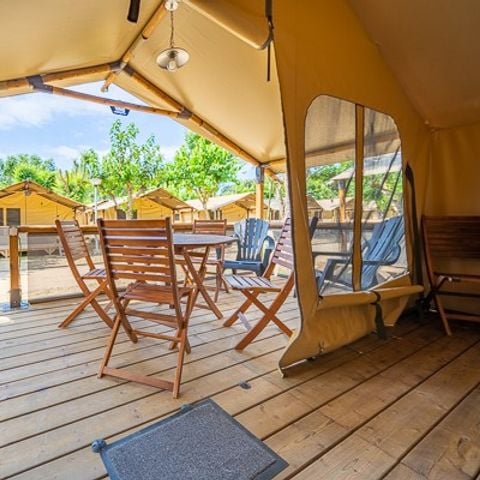 TENDA IN TELA E LEGNO 5 persone - Tenda Super Lodge | 2 Camere da letto | 4/5 Persone | Senza bagno