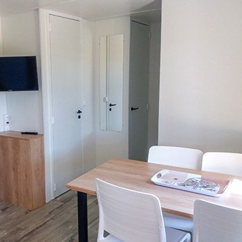 MOBILHOME 6 personnes - Comfort XL | 2 Ch. | 4/6 Pers. | Terrasse surélevée | 2 SDB | Clim. | TV