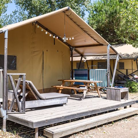 TENDA IN TELA E LEGNO 5 persone - Super Lodge | Super Lodge | 2 Camere da letto | 5 Persone | Aria condizionata